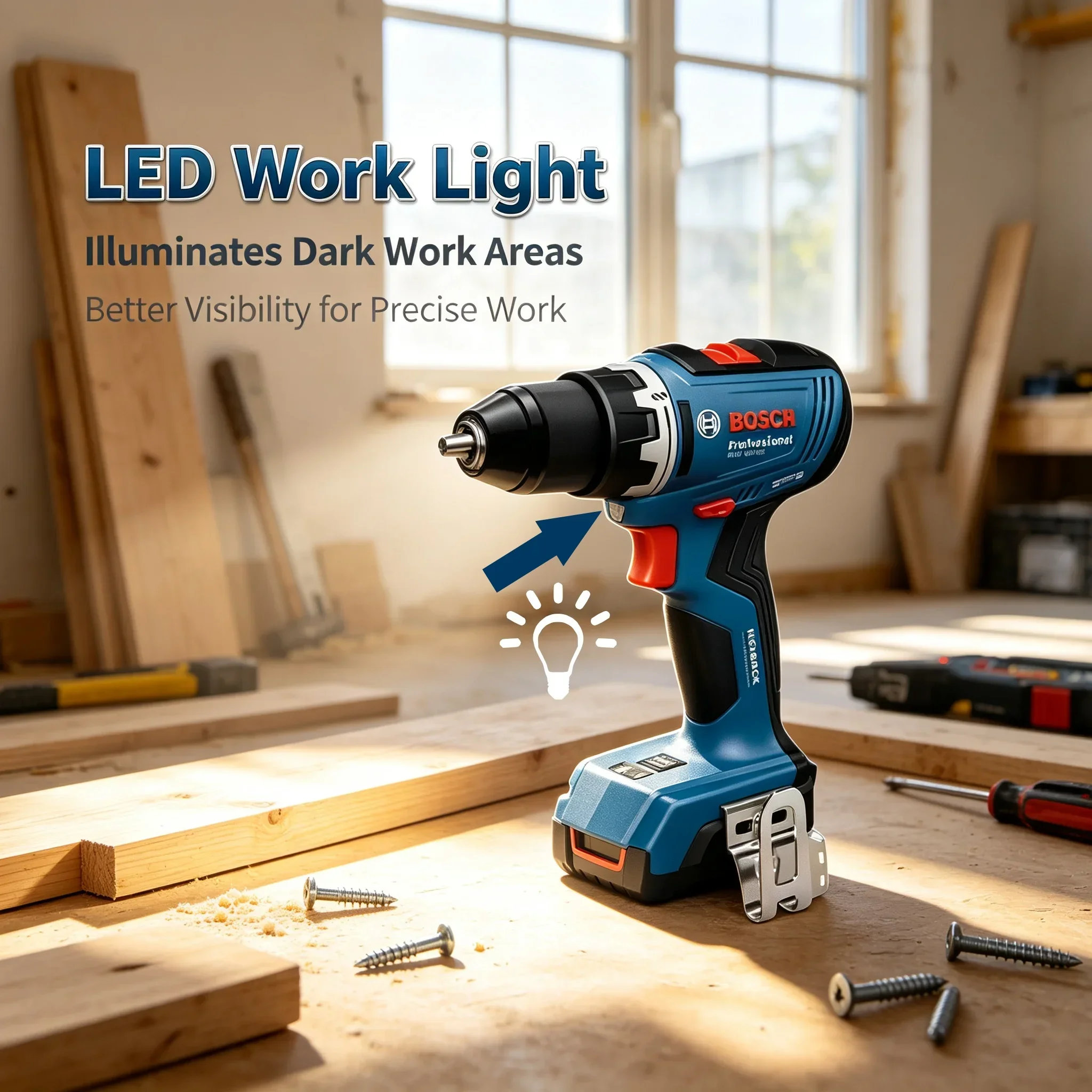 Brushless Cordless Electric Drill 18V - Bosch GSR 18V-65 Brushless Cordless Drill