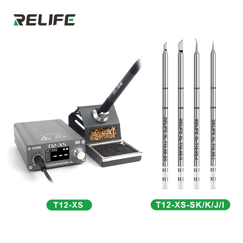 Digital Soldering Station T12 - GVM T12-XS Digital Display Adjustable Temperature