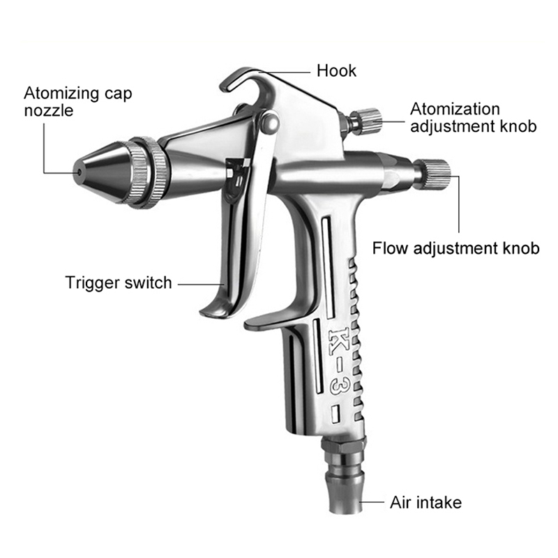 K-3 Mini Paint Air Spray Gun 0 - Airbrush Kit With Mini Compressor 评论和价格
