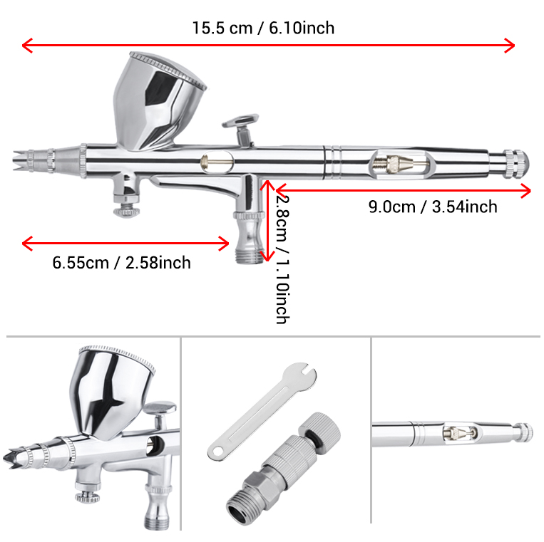 Gravity Dual-action Mini 9cc A - Airbrush Kit With Mini Compressor 评论和价格