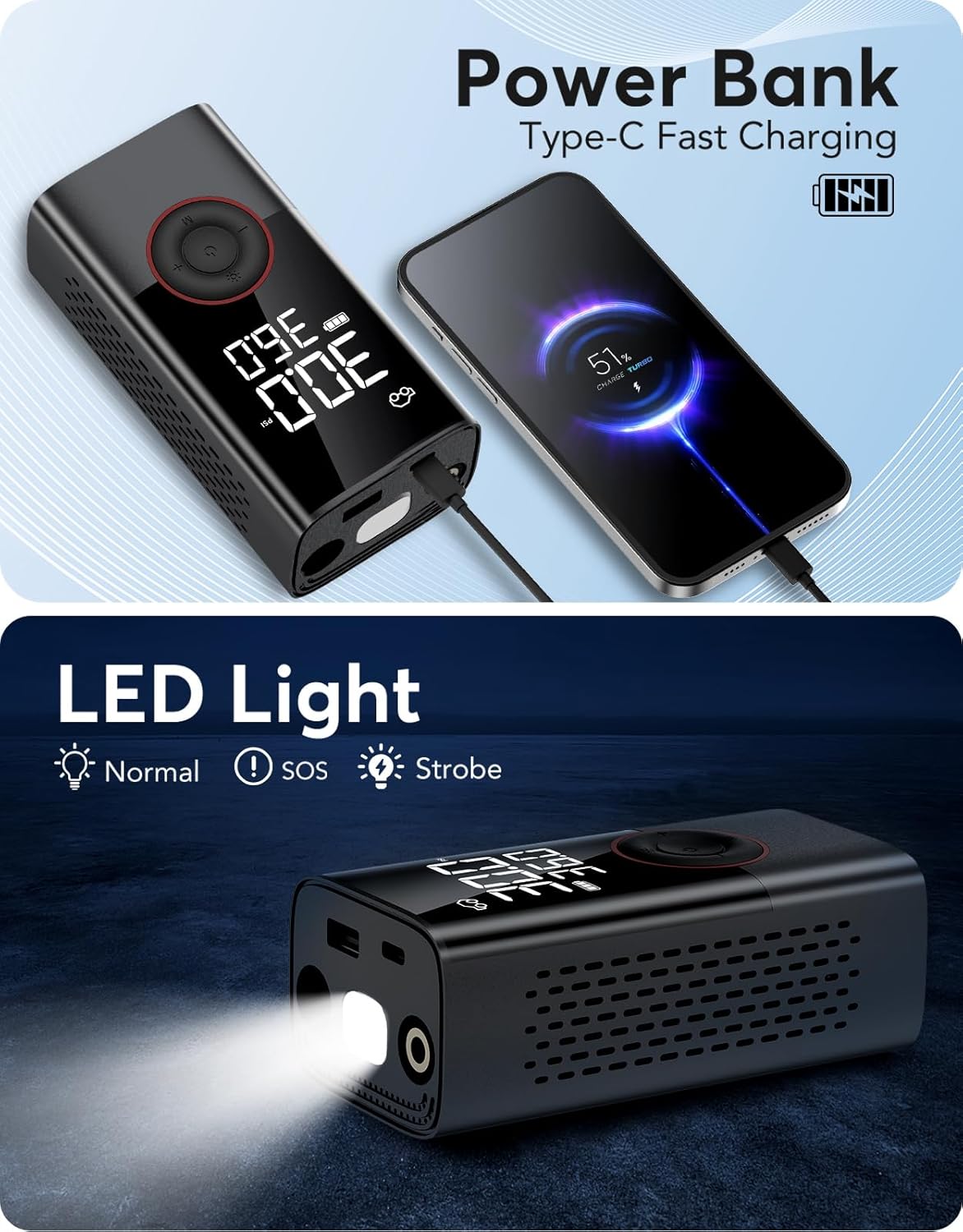 Portable Wireless Air Compress - Electrical 评论和价格